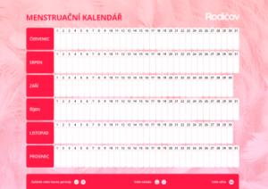 Menstruační kalendář 2 - náhled