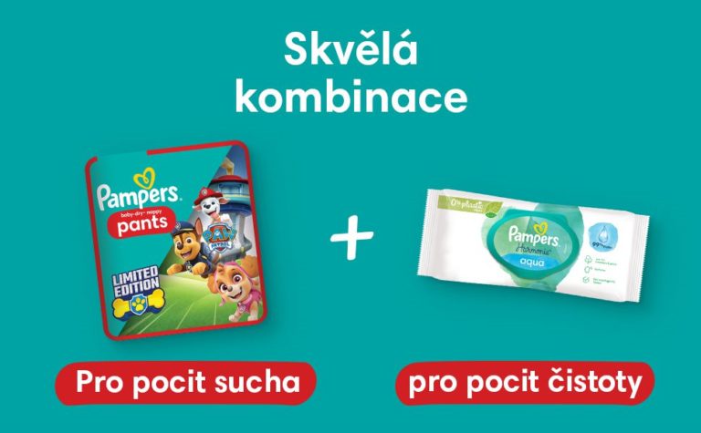 Hrdinové z Paw Patrol na plenkových kalhotkách Pampers jdou na pomoc proti kakamitě