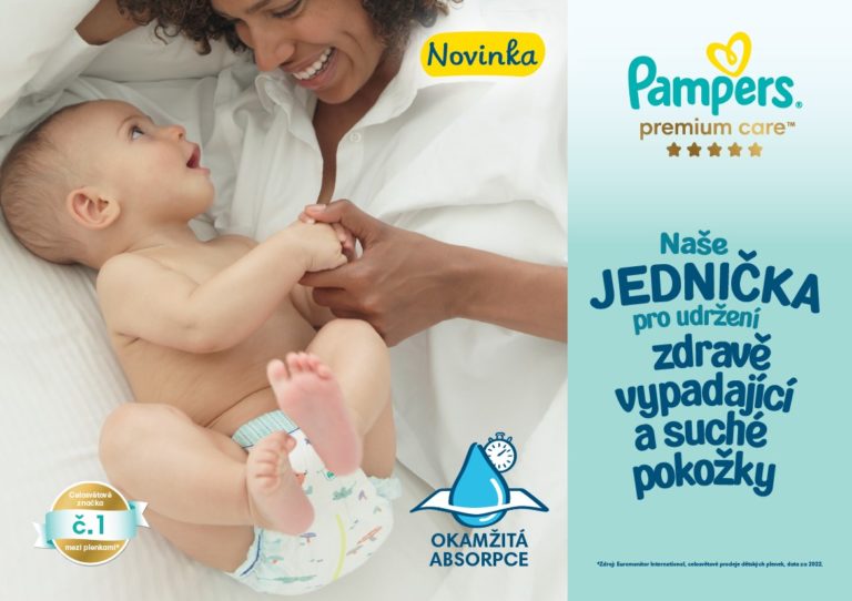 Poskytněte svému děťátku hebké pohodlí s Pampers Premium Care